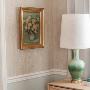 Faux Grasscloth Wallpaper Bedroom Make Over
