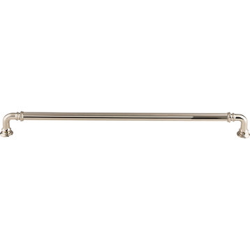 Top Knobs TK326 Reeded 12 Inch Center to Center Handle Cabinet - Polished