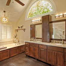 bathtub with wood
