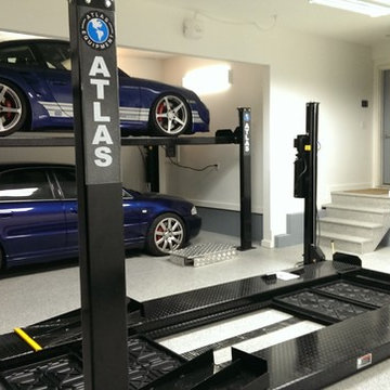 Garages Cabinets, Epoxy Flooring, Tile Flooring & Slatwall and Accessories