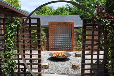 Inspiration for an industrial landscaping in Denver.