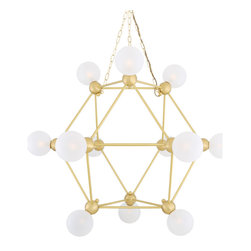 HELENA MODERN GLASS BALL CHANDELIER - Chandeliers