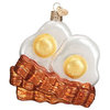 Old World Christmas Bacon And Eggs Glass Blown Ornament