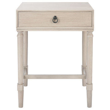 Safavieh Mabel 1 Drawer Accent Table, Greige