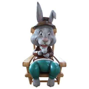 Grandpa Easter Bunny In Rocking Chair