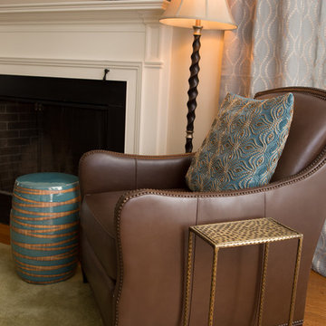 LIVING ROOM - HUES OF BLUES AND GREENS – Sea Glass inspired color scheme