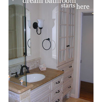Old world charm Guest Bath in Saratoga, CA