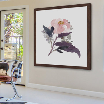 "Watercolor Bouquet 1" Framed Painting Print