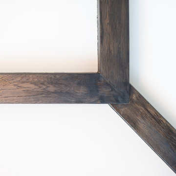 Smooth Face Antique White Oak Box Beams