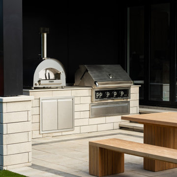 Backyard Pool, Outdoor Kitchen and Fire Bowl Project