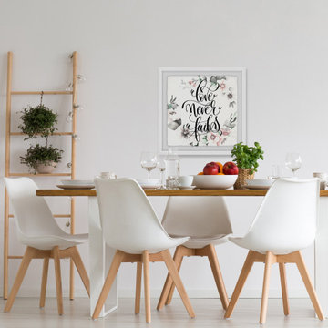 "Love Never Fails II" Framed Painting Print