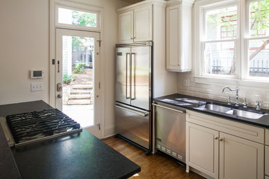 Arts and crafts kitchen photo in Atlanta