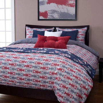 Crustacean Blue Bedding Set