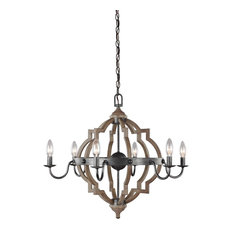 Sea Gull Lighting 6-Light Chandelier, Stardust