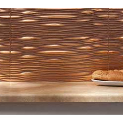 Fasade Waves, Polished Copper - Home Decor