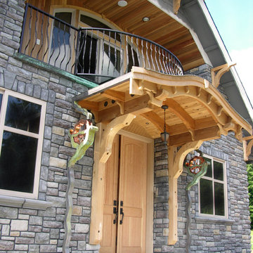 Artistic Copper Downspouts