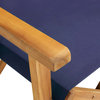 vidaXL Director's Chair 2 Pcs Foldable Camping Chair Solid Wood Acacia Blue