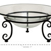 Traditional Clear Tempered Glass Serving Bowl 68552