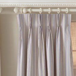 iLiv Regatta Stripe Lavender Curtains from Aspire Curtains & Blinds - Curtains