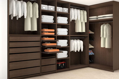 Inspiration for a modern closet remodel in Miami