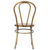 No. 18 French Cafe Style Side Chair, Brushed Copper