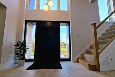 Design ideas for a contemporary entrance in Berkshire.