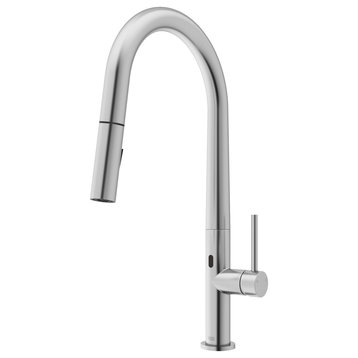 VIGO Greenwich Kitchen Faucet With Touchless Sensor, Brushed Nickel