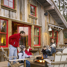 Suncadia red trim windows