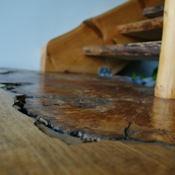 Custom Log Cabin Stairs