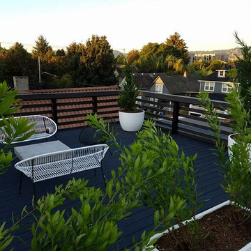 Northeast Portland Modern Rooftop Garden