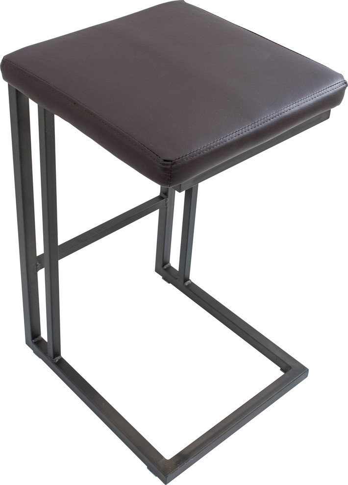 Lumi Source Roman Counter Stools, Espresso/Antique Frame, Set of 2