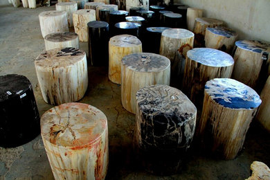 Petrified Tree Stump Side Table
