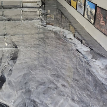 Metallic Epoxy Garage