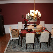 my dining room before, during, after