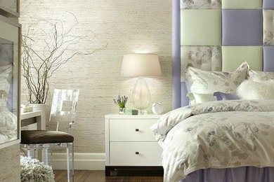 Inspiration for a cottage bedroom remodel in New York