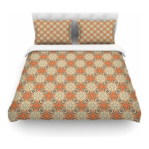 Kess InHouse Mayacoa Studio Birds Kissing Featherweight Queen Duvet Cover 88 x 88,