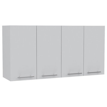 TUHOME 120 Wall Cabinet Engineered Wood Cabinets in  White