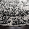 Safavieh Adirondack Collection ADR101 Rug, Silver/Black, 6' Round