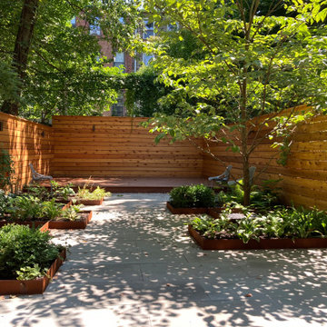 Angular Corten Steel Garden