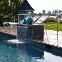 Pool waterfalls