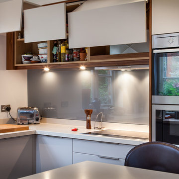 Grey Lay-on Flat Door Kitchen