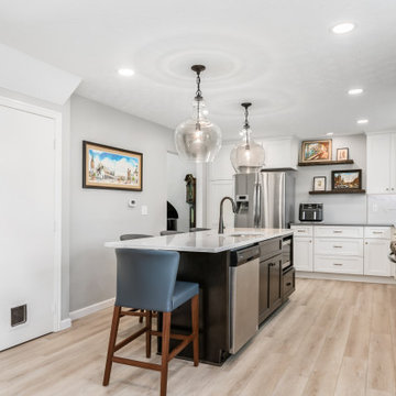 Modern Kitchen Remodel Done in an Alabaster Color