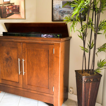 Automated TV Lift Cabinet in Solid Cherry (The Richmond)