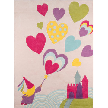 Lil Mo Whimsy Pink Rug, 2'x3'
