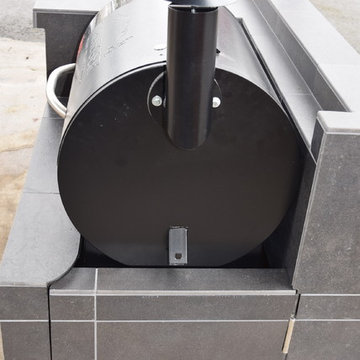 Outdoor Kitchen Smoker built-in
