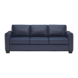 Natuzzi Editions Contemporary Leather Sofa B735 - Sofas
