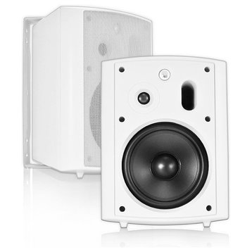6.5" 2-Way Outdoor/Indoor Patio Speaker Pair, AP640, 70V Optional, White, 70v