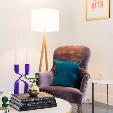 A Space Guided by Color Therapy Living Room