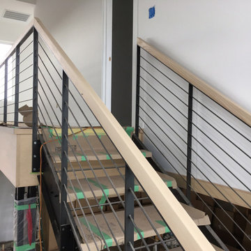 Custom Kit Stair and Railing System for New Construction Home