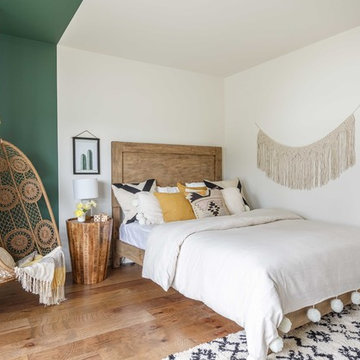 Upper Floor Contemporary Bedrooms and Bathrooms